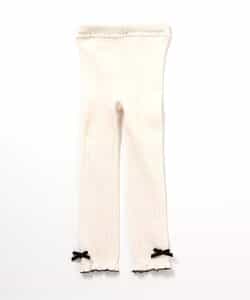 裾リボンレギンス