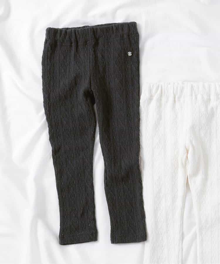 ケーブルレギンス  10分丈