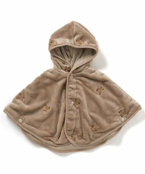 ボア刺繍マント