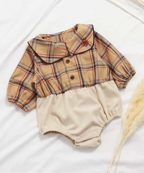 【リンク】チェック柄着せこみボディオール