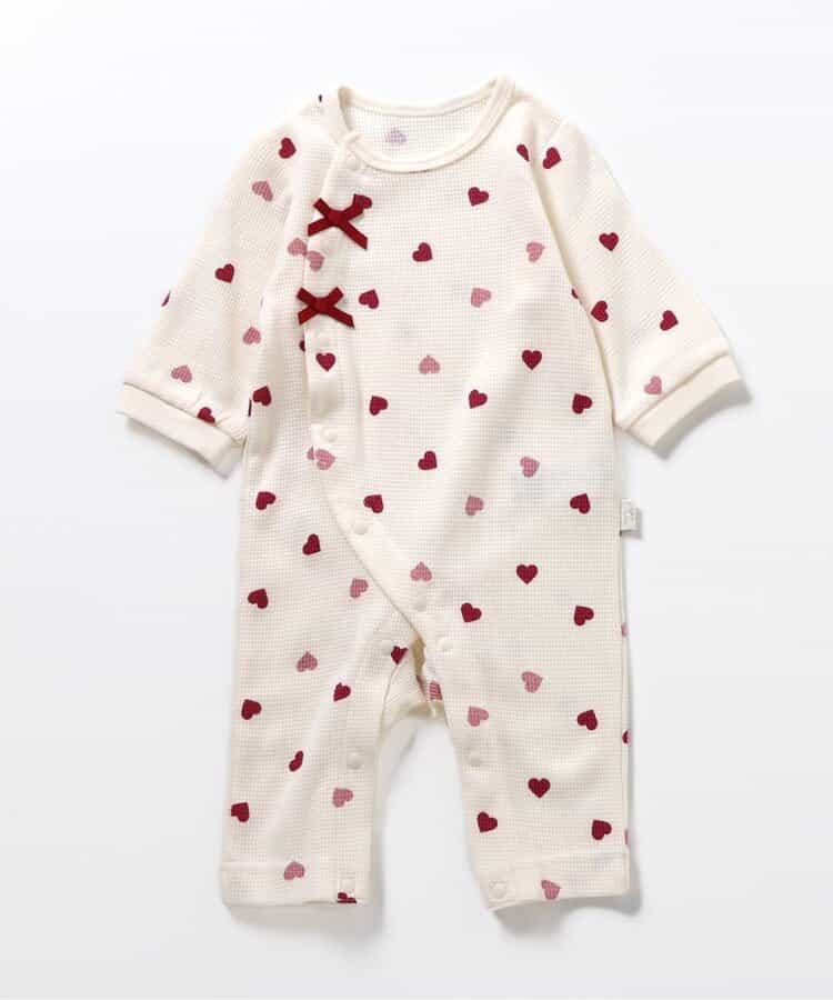 ワッフル総柄カバーオール