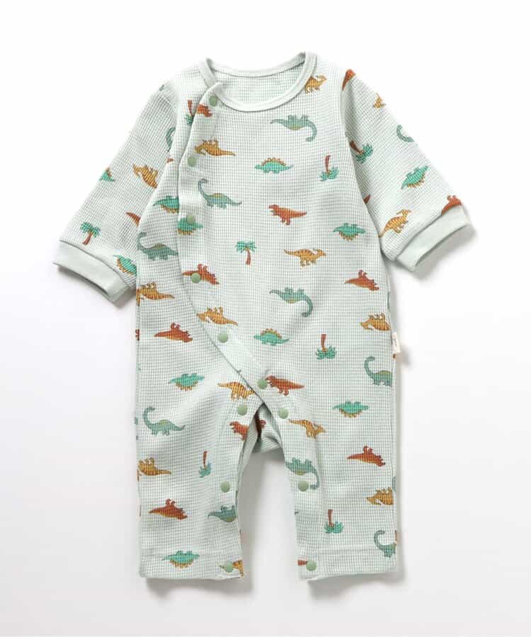 ワッフル総柄カバーオール