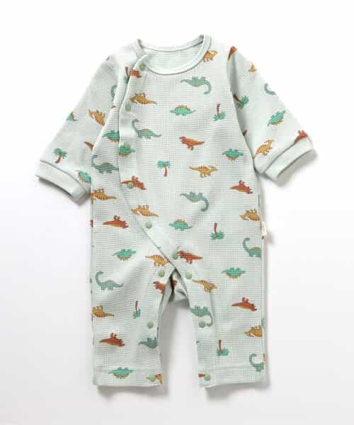 ワッフル総柄カバーオール