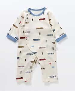 ワッフル総柄カバーオール