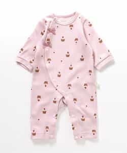 ワッフル総柄カバーオール