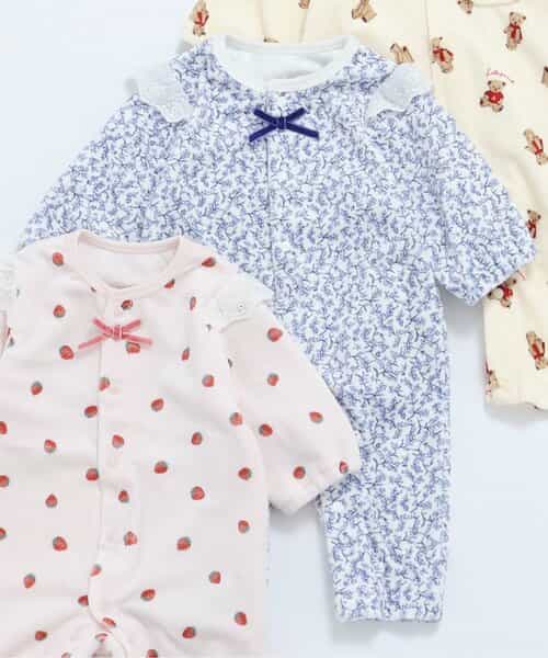 べロア総柄カバーオール