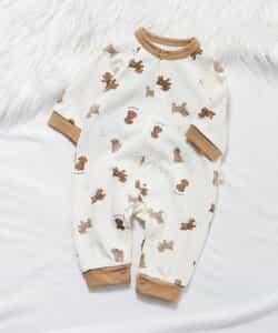 WEB限定 裏毛4柄カバーオール