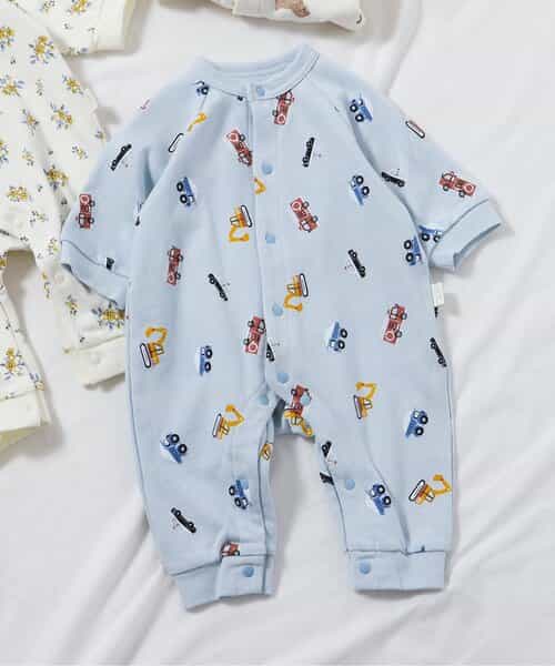 WEB限定 裏毛4柄カバーオール