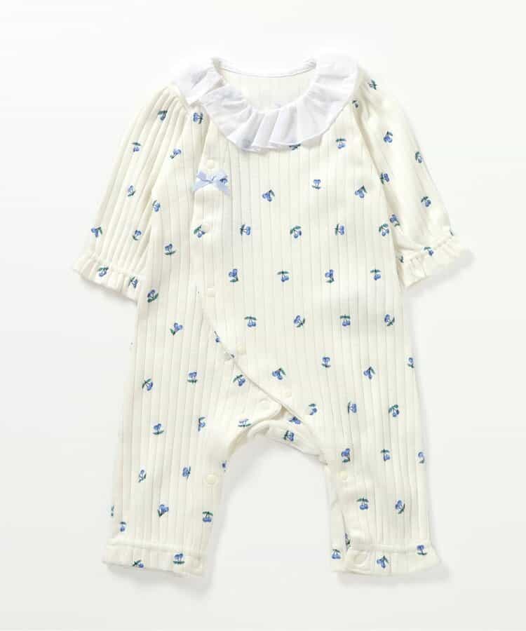 サクランボ柄カバーオール