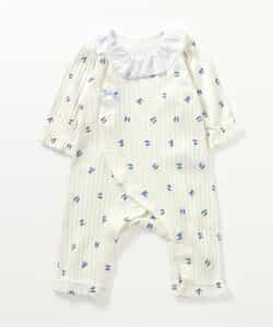 サクランボ柄カバーオール