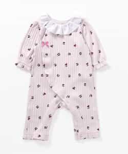 サクランボ柄カバーオール