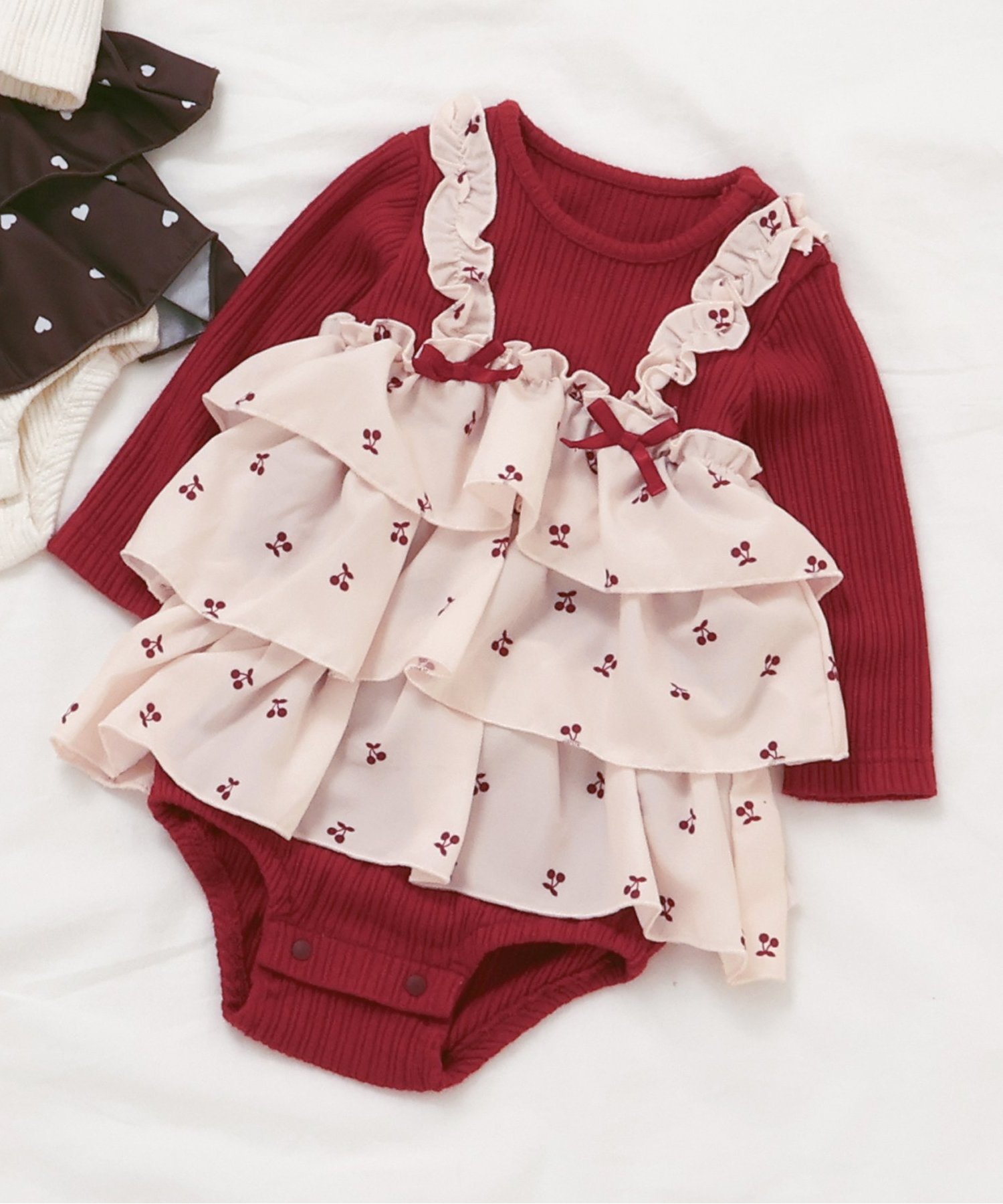 花柄フリルボディオール（V432075）|apres les cours（アプレ レ