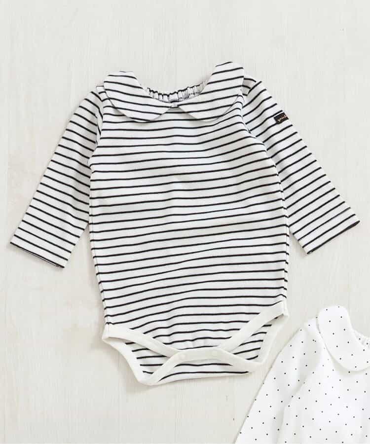 丸襟ボディースーツ