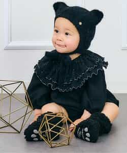 つけ衿付きボディースーツ