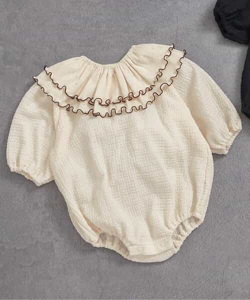 つけ衿付きボディースーツ