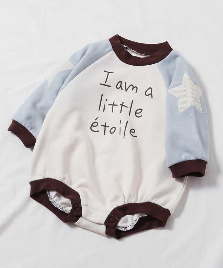 WEB限定 ラグランスリーブボディースーツ