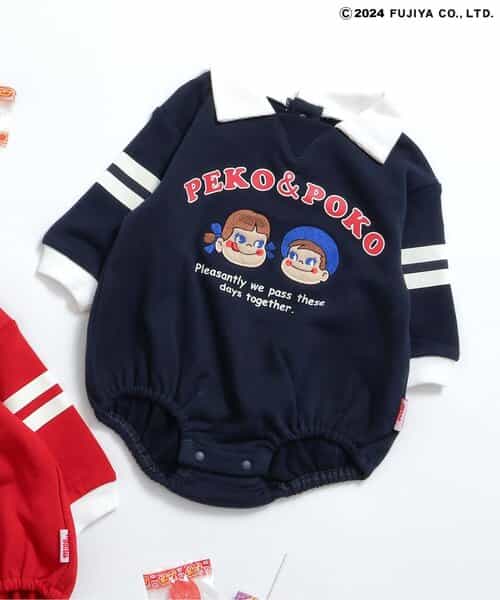 ☆SALE☆【リンク】PEKO＆POKO 襟付きボディースーツ（V434924