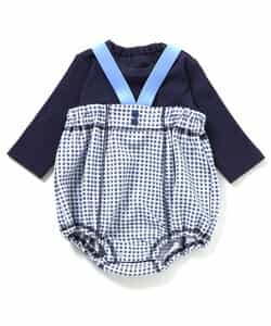 【2Pセット】ジャガードサロペット&長袖インナー_895300