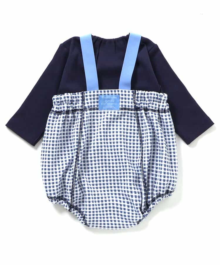 【2Pセット】ジャガードサロペット&長袖インナー_895305