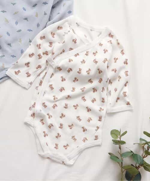 ベビー長袖リブボディ肌着