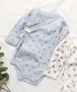 ベビー長袖リブボディ肌着