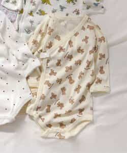 フライス長袖ボディ肌着