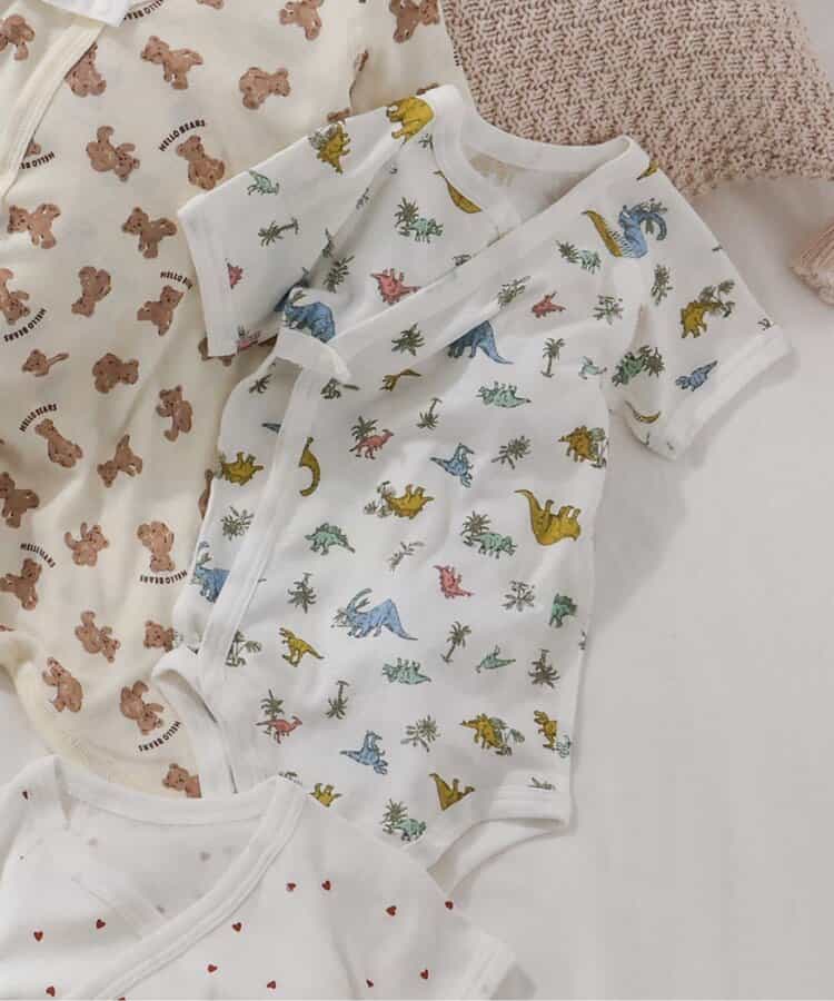 フライス長袖ボディ肌着