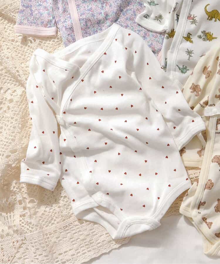 フライス長袖ボディ肌着