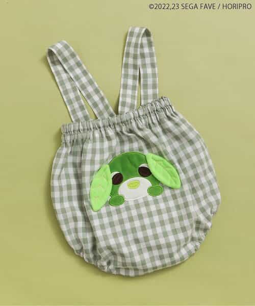 WEB限定 お茶犬サスペンダー付ベビーブルマ