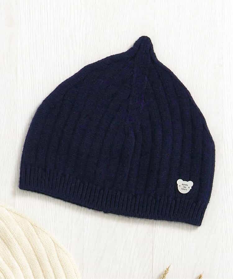 とんがりベビーニット帽_マシンウォッシャブル