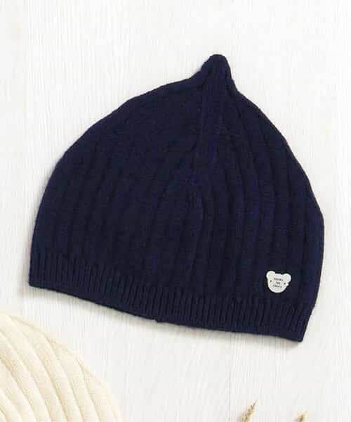 とんがりベビーニット帽_マシンウォッシャブル