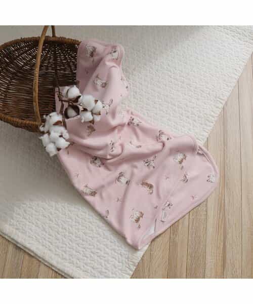 ねこ・トイプードル柄ブランケット