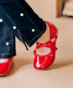 リボンビジューパンプス