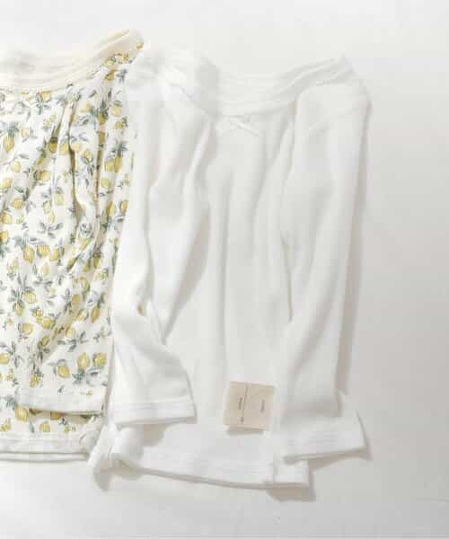 GIRLSリブ長袖肌着