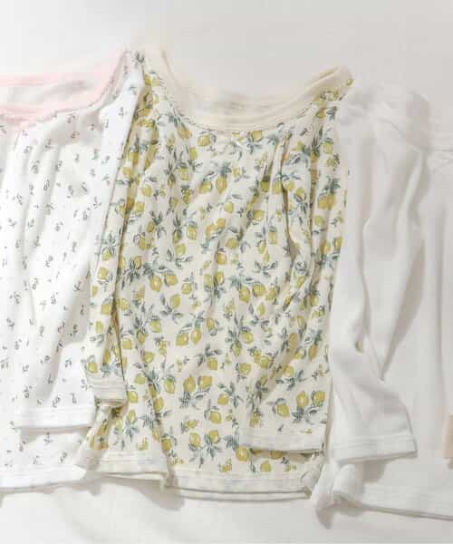 GIRLSリブ長袖肌着