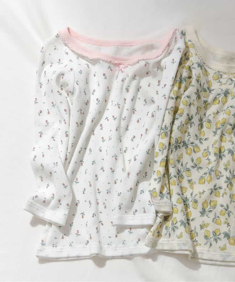 GIRLSリブ長袖肌着