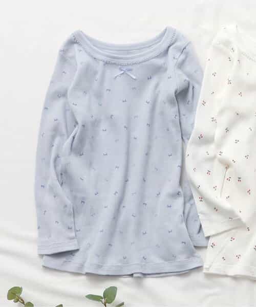 GIRLSリブ長袖肌着