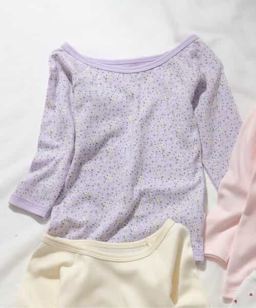 GIRLS深あき長袖肌着