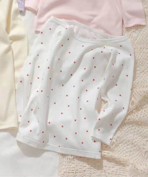 GIRLS深あき長袖肌着