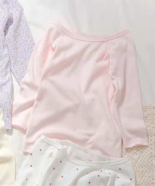 GIRLS深あき長袖肌着