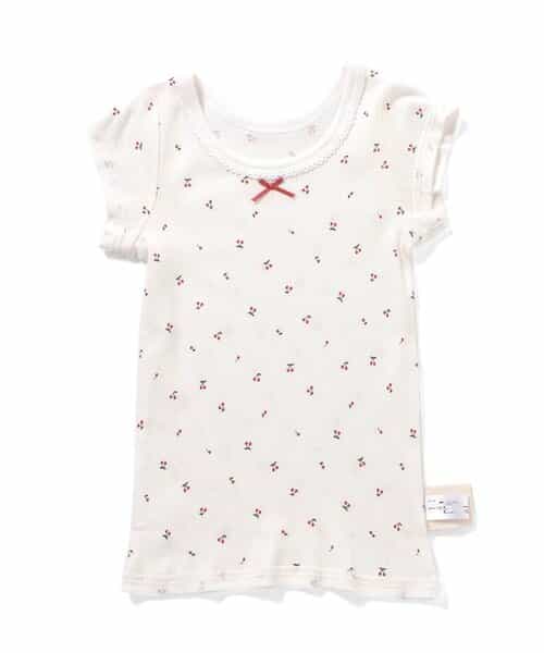 GIRLSリブ半袖肌着