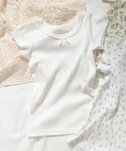 GIRLSリブ半袖肌着