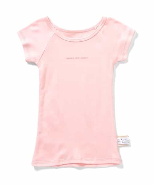 GIRLSスムース深あき半袖肌着