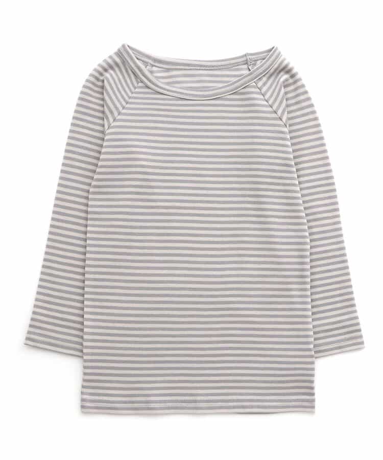 GIRLS深あきインナーあったかロングスリーブTシャツ