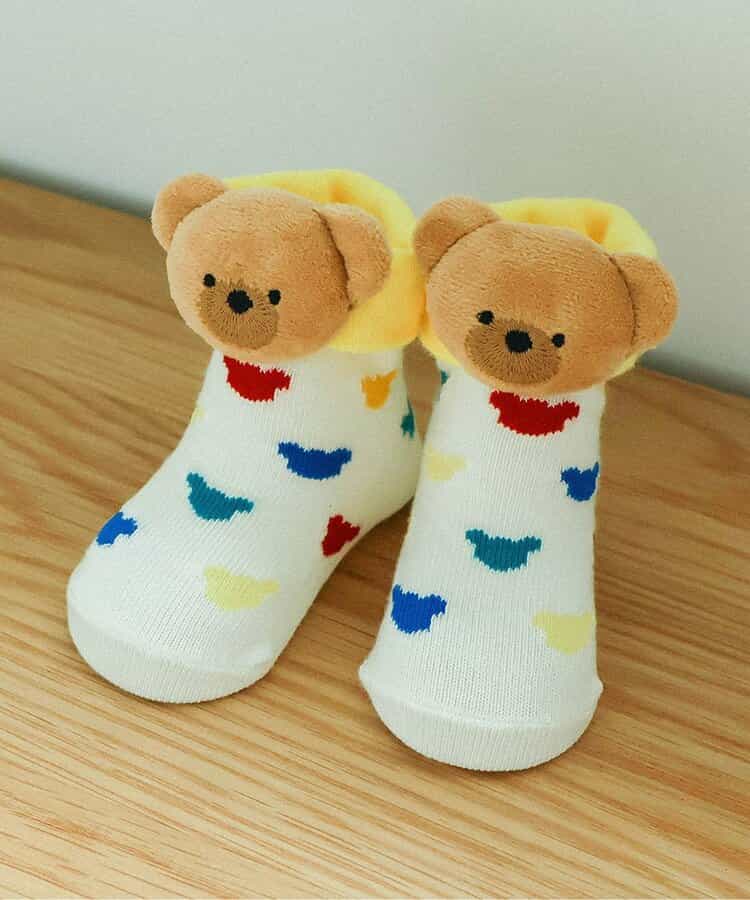 tiny bear Palette ラトル付きソックス