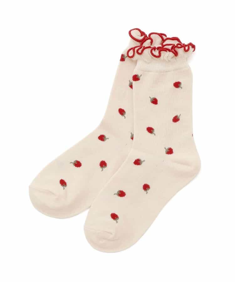 3P対象A ハート・いちご・花柄ソックス