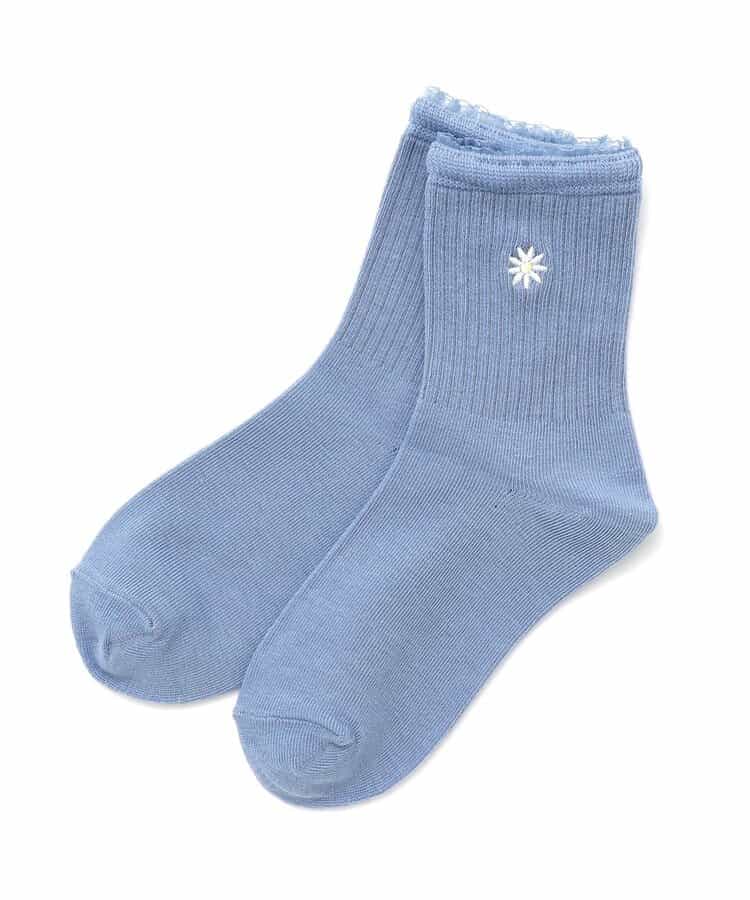 3P対象 ワンポイントフリルソックス