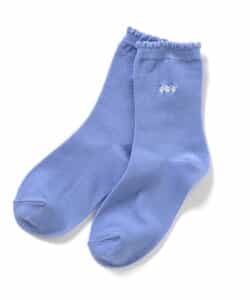 3P対象 ワンポイント刺繍クルーソックス