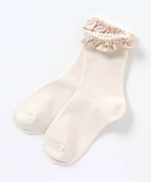 3P対象A スエードフリルソックス