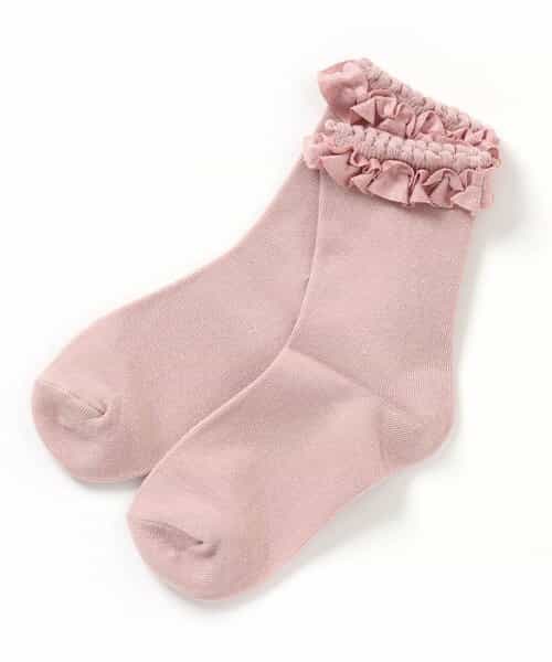 3P対象A スエードフリルソックス